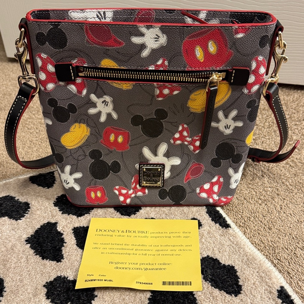 Disney Dooney & Bourke Mickey and Minnie Crossbody Bag